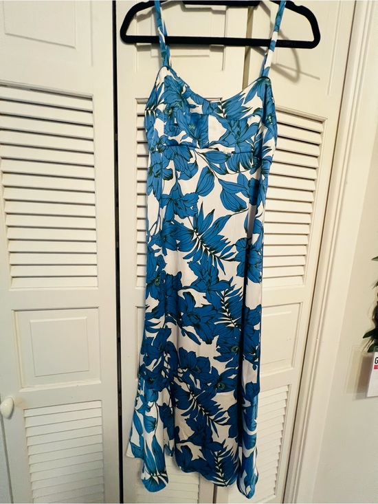 CAbi Dresses & Skirts - Cabi Blue Floral Slip Dress